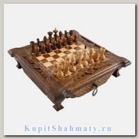 Шахматы с выдвижными ящиками мастер Карен Халеян 50 см