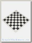 Шахматная доска «Виниловая» чёрно-белая средняя